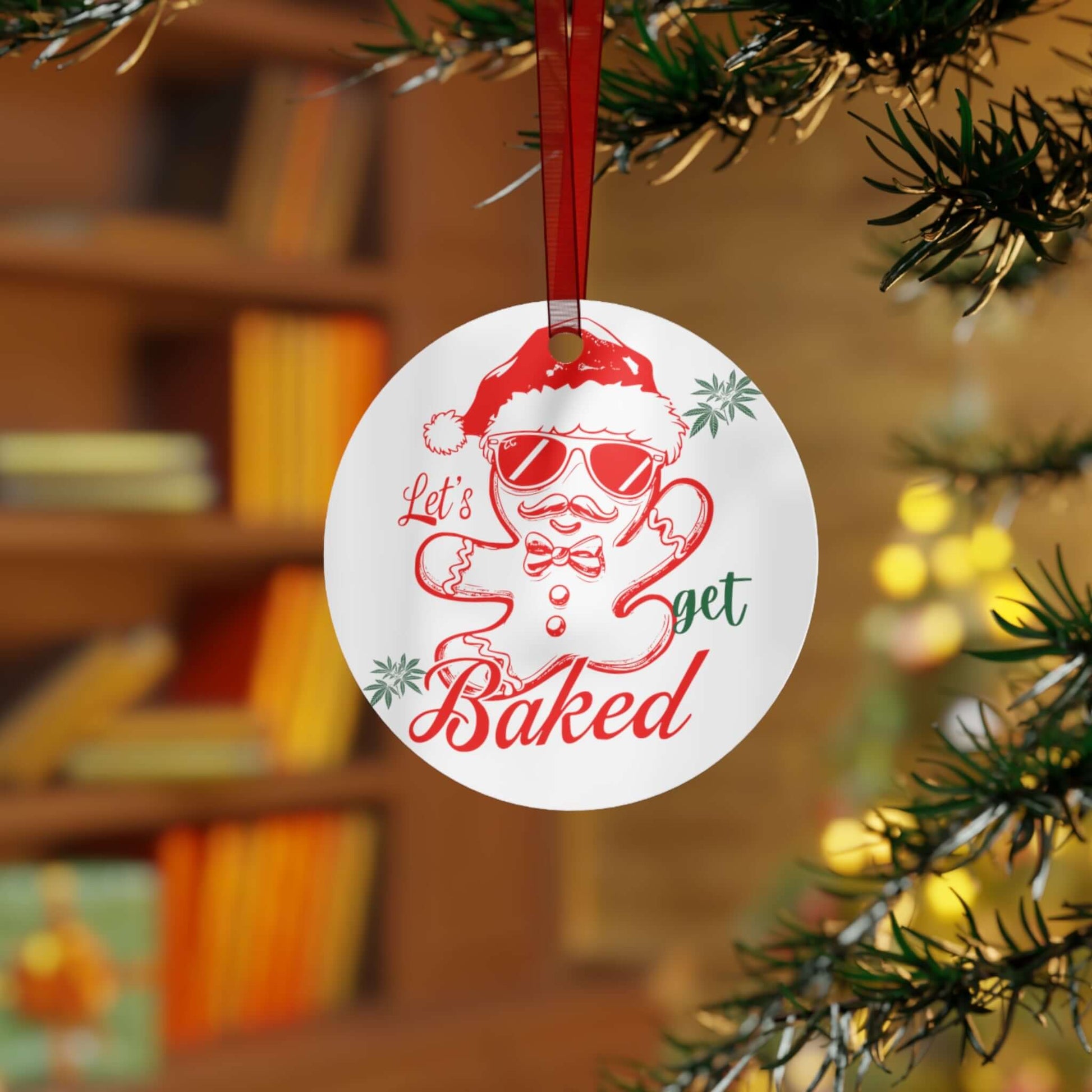 Happy Holidaze Cannabis Deluxe Christmas Ornament, Brand63
