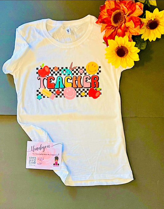 Happy Teacher Women's T-shirt, Brand63