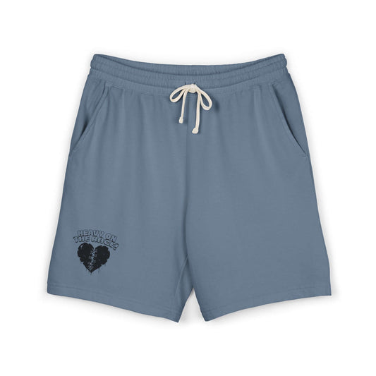 Heavy on the Rage Athletic Fleece Shorts -BE READY! (Right-Leg Print), Brand63
