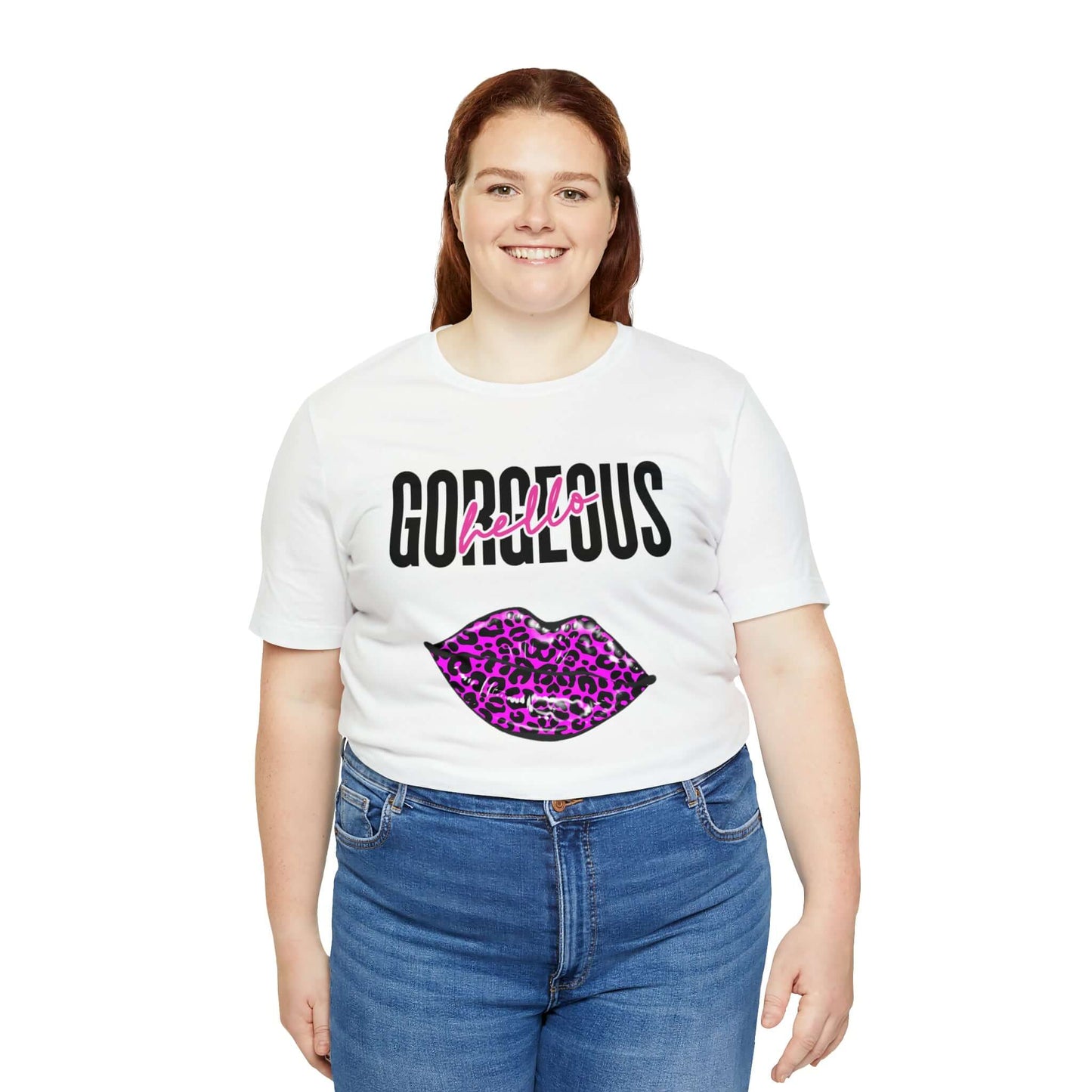 Hello Gorgeous! Jersey T-Shirt, Brand63