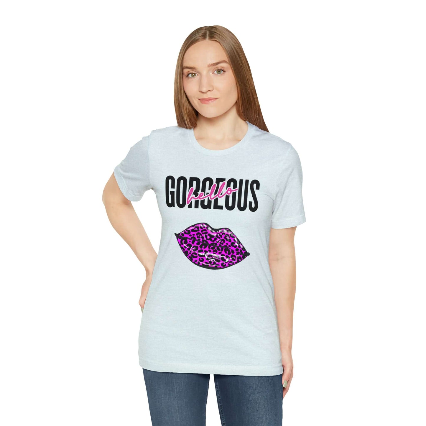 Hello Gorgeous! Jersey T-Shirt, Brand63