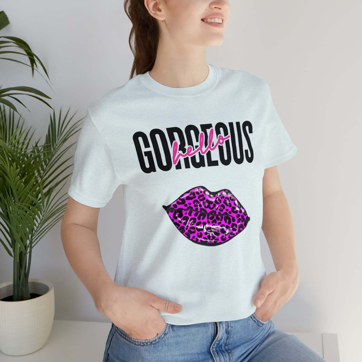 Hello Gorgeous! Jersey T-Shirt, Brand63