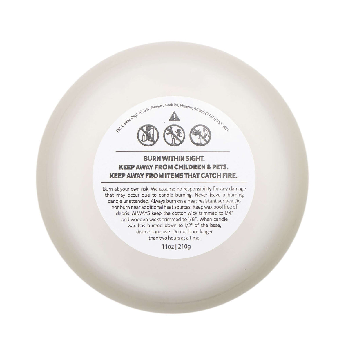 Hocus Pocus Halloween Frosted Glass Candle, Brand63