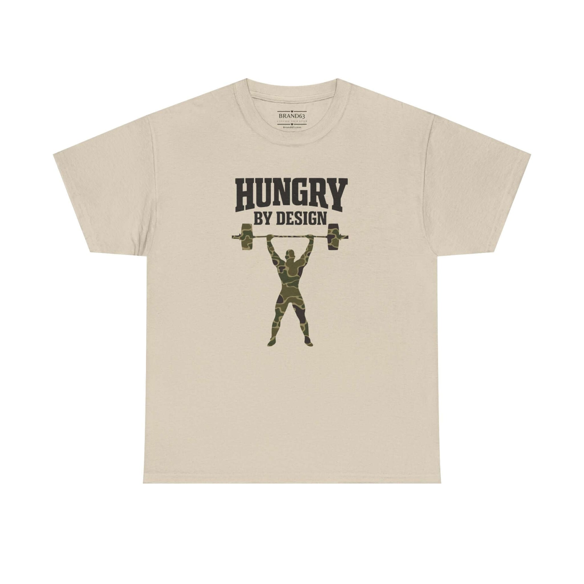 Hungry By Design Weightlifter Tee – Grit-Driven Performance Mindset Shirt | Brand63 Exclusive, Brand63