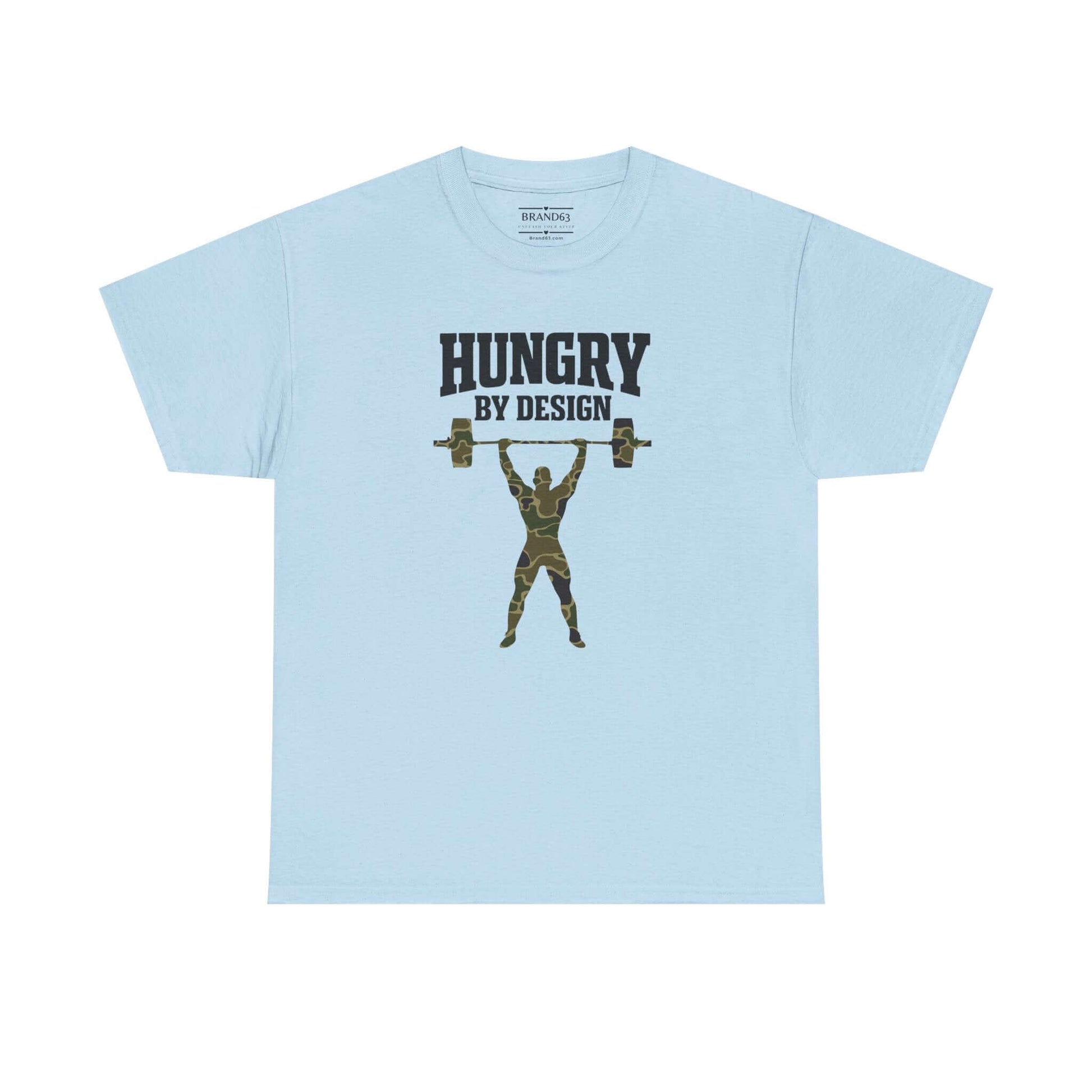 Hungry By Design Weightlifter Tee – Grit-Driven Performance Mindset Shirt | Brand63 Exclusive, Brand63