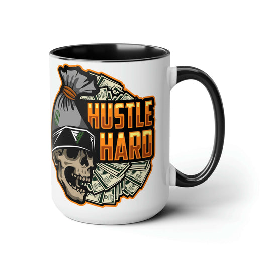 Hustle Hard Urban Coffee Mugs, 15oz, Brand63