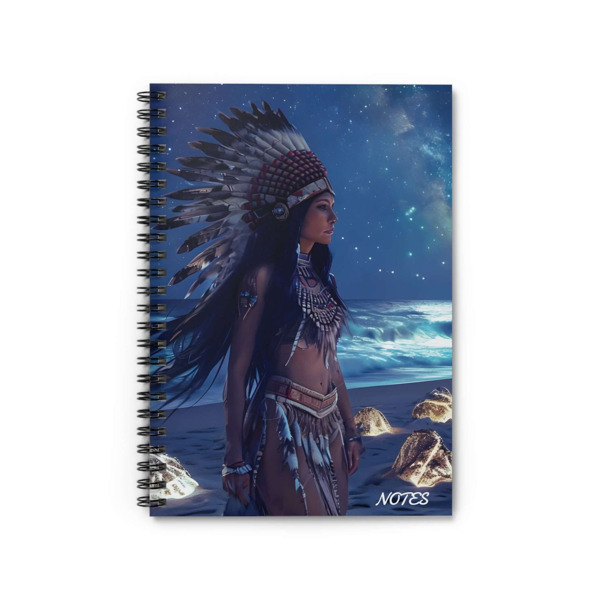 Indigenous Beaches Premium Spiral Notebook Journal, Brand63