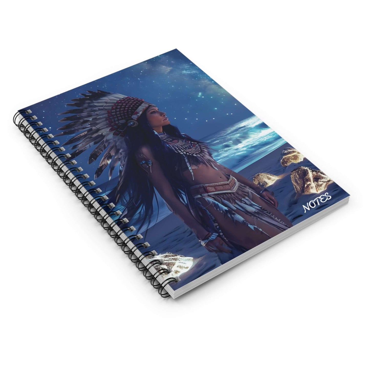 Indigenous Beaches Premium Spiral Notebook Journal, Brand63