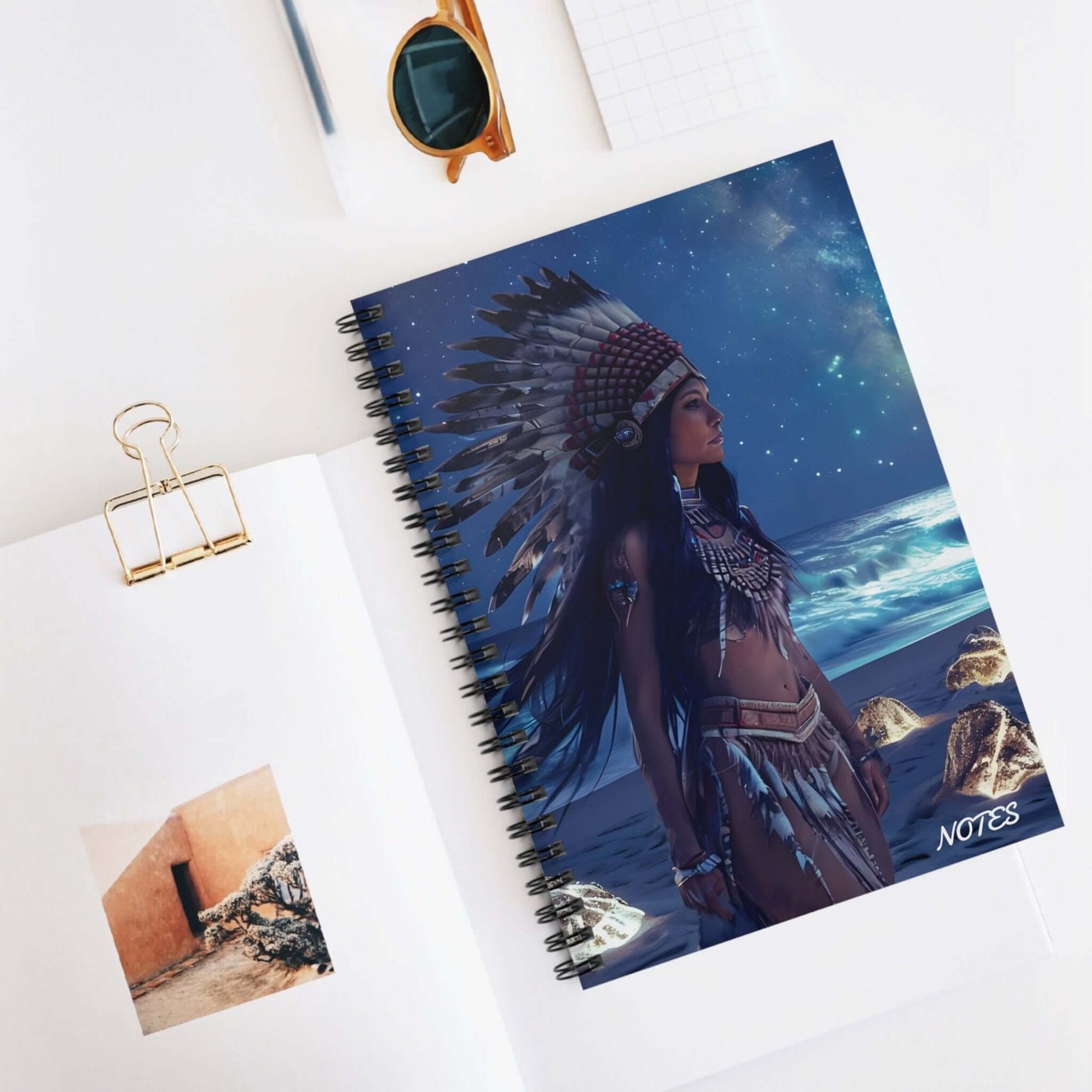 Indigenous Beaches Premium Spiral Notebook Journal, Brand63