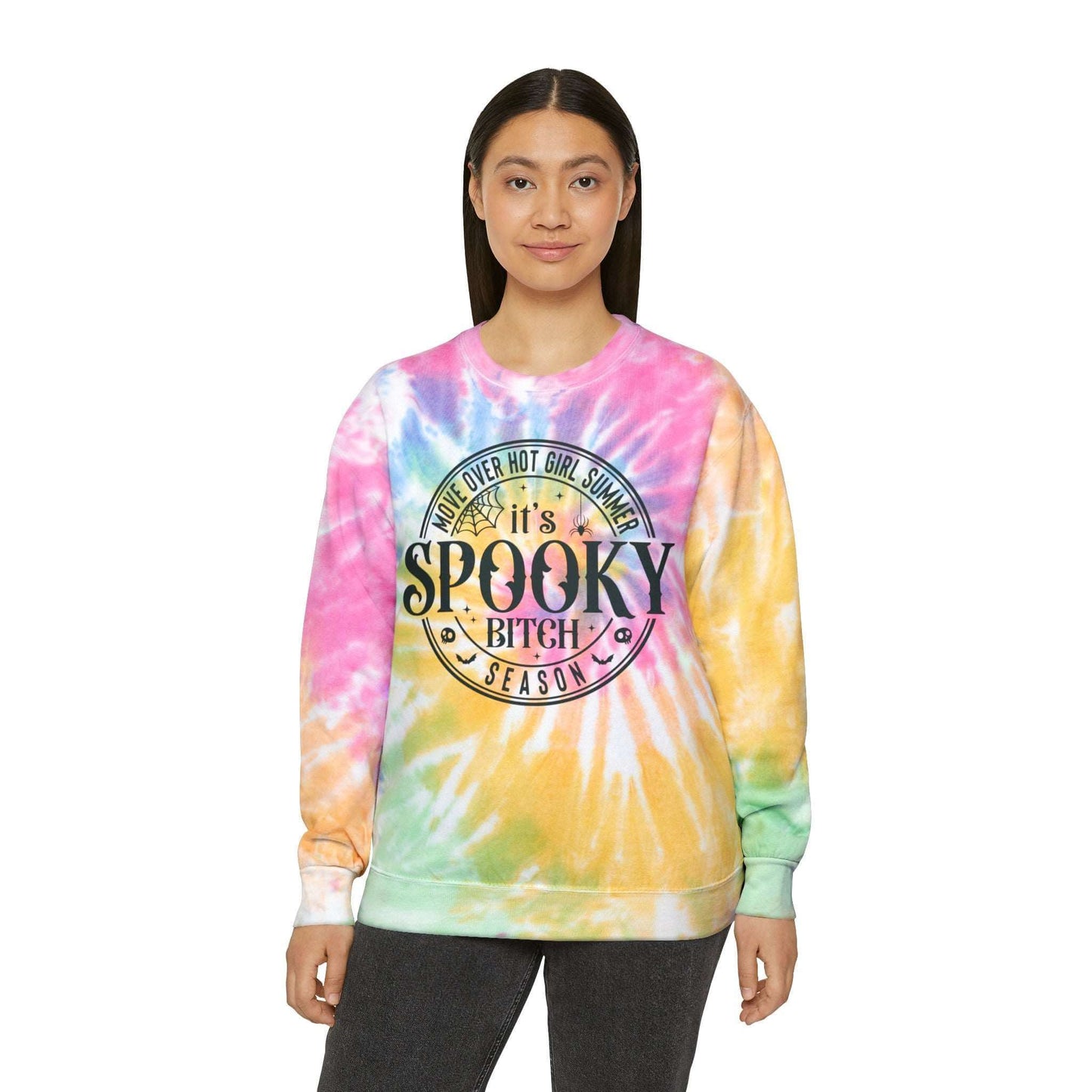 "It's Spooky Bitch Season" - The Tie-Dye Sweatshirt That Defines A Sassy Halloween | Best Deals & Free Shipping | Best Deals & Free Shipping | Best Deals & Free Shipping, Brand63