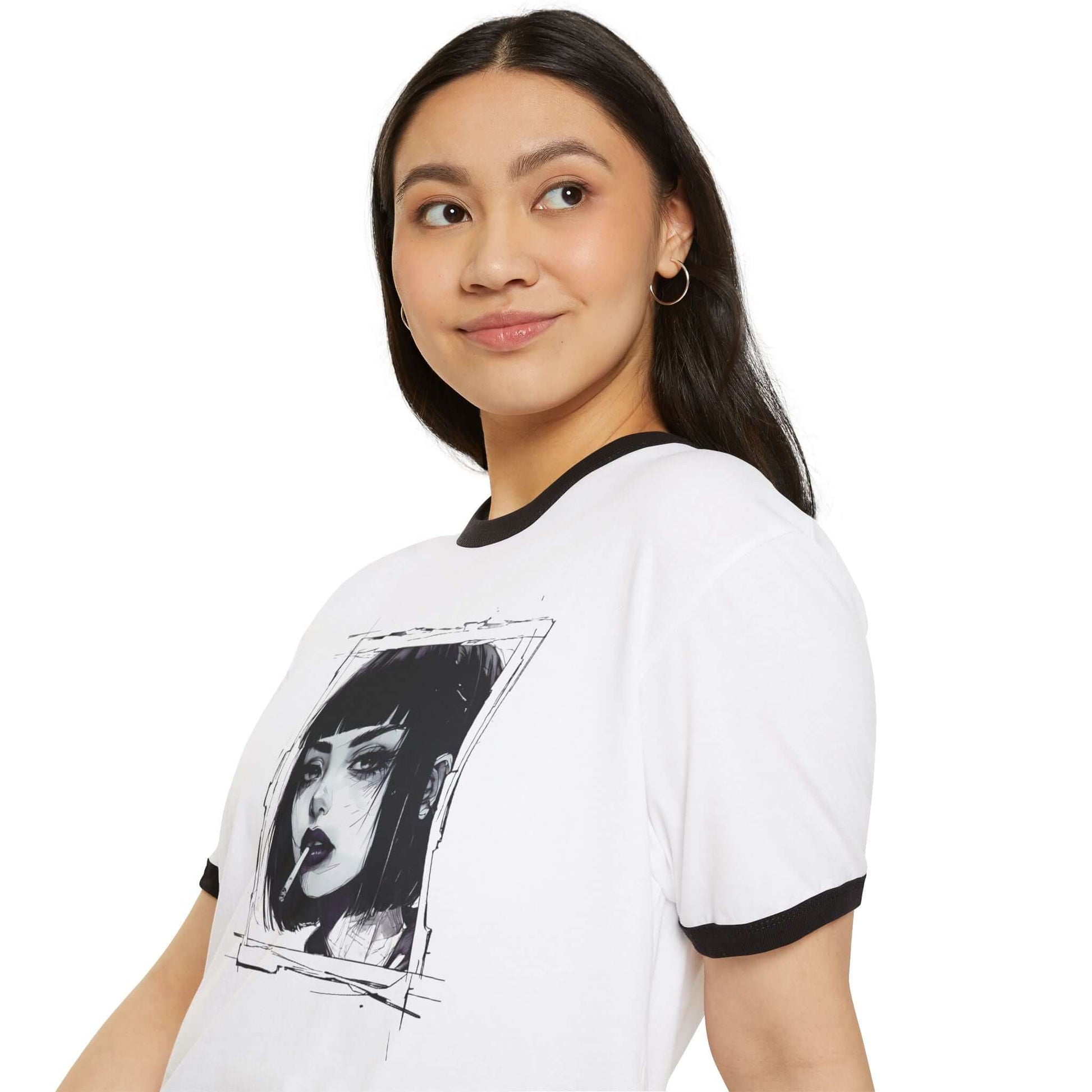 Japanese Anime Manga Inspired Ringer T-Shirt - Men's & Women Shirt, Brand63