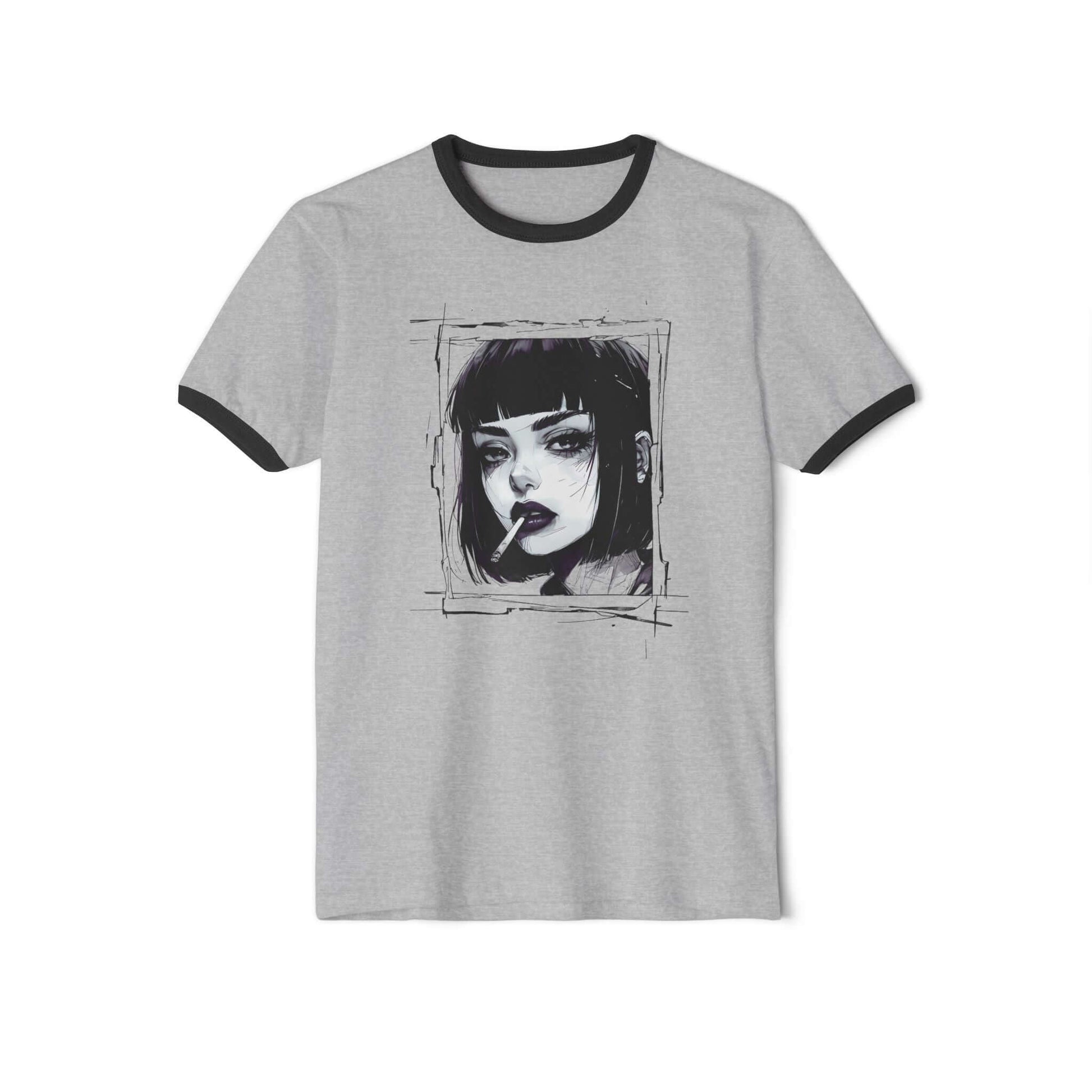 Japanese Anime Manga Inspired Ringer T-Shirt - Men's & Women Shirt, Brand63