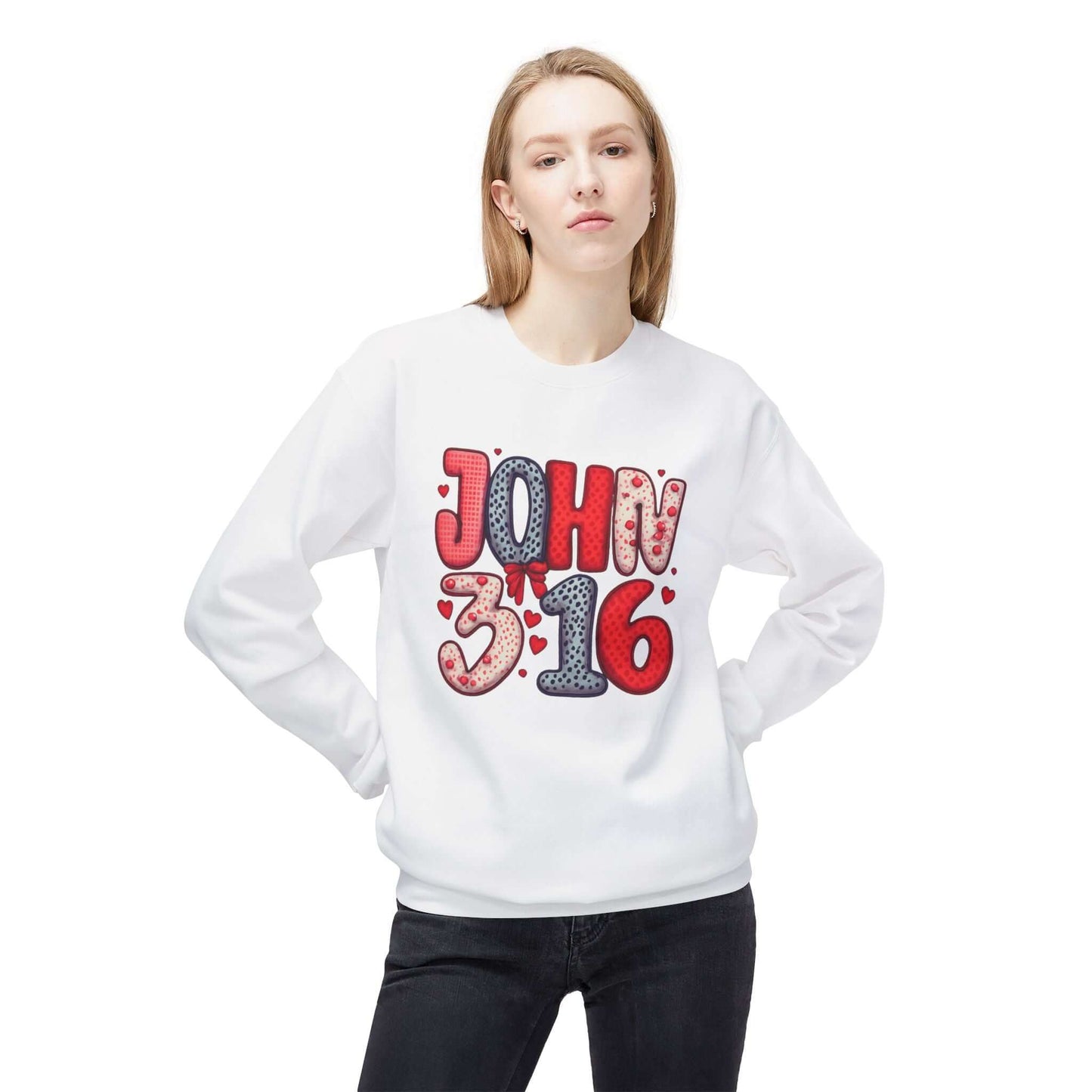 John 3:16 Christian Valentine's Day Sweatshirt, Brand63