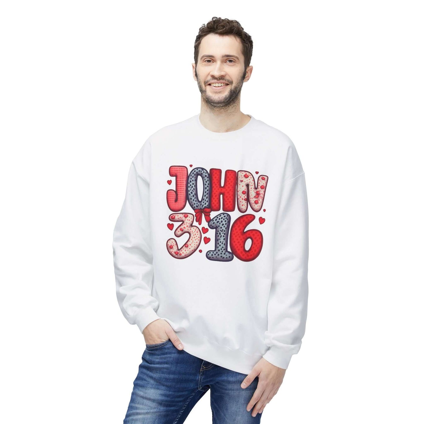 John 3:16 Christian Valentine's Day Sweatshirt, Brand63