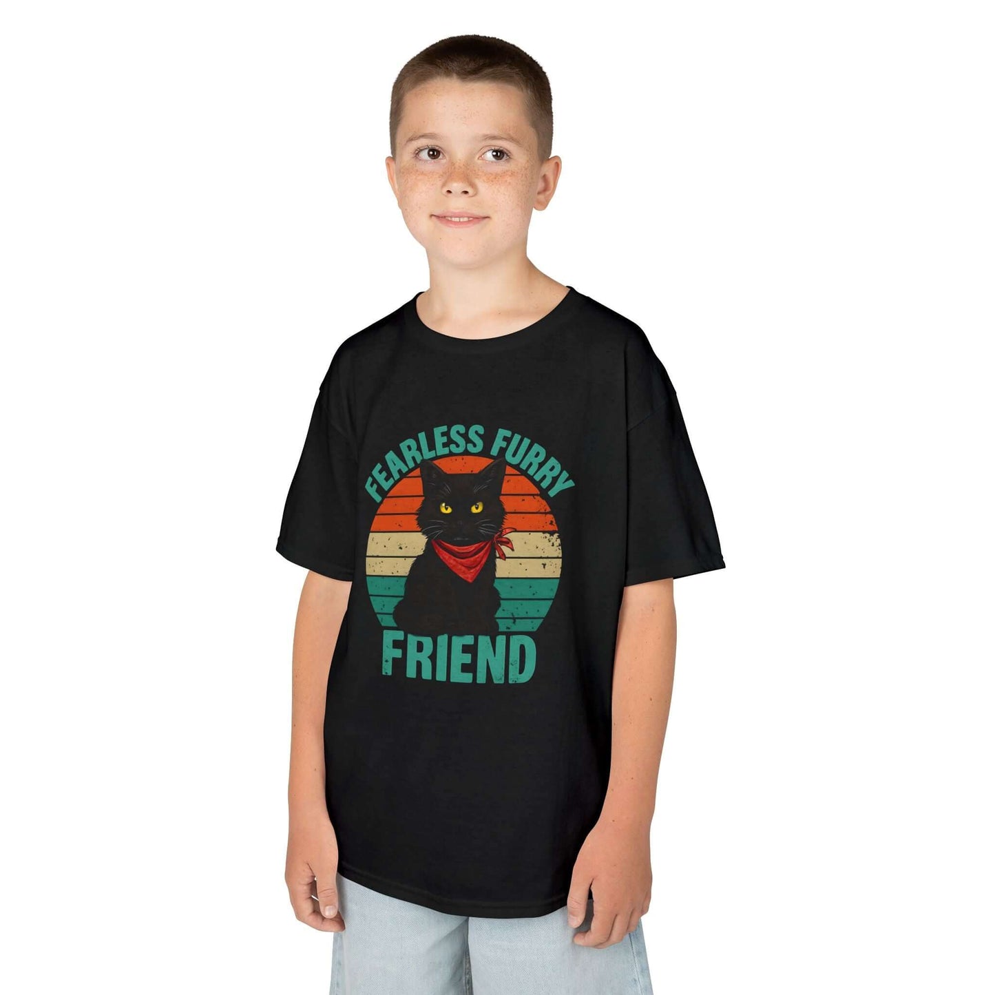 Kids Fearless Cat Tee | Back To School Shirt, Brand63