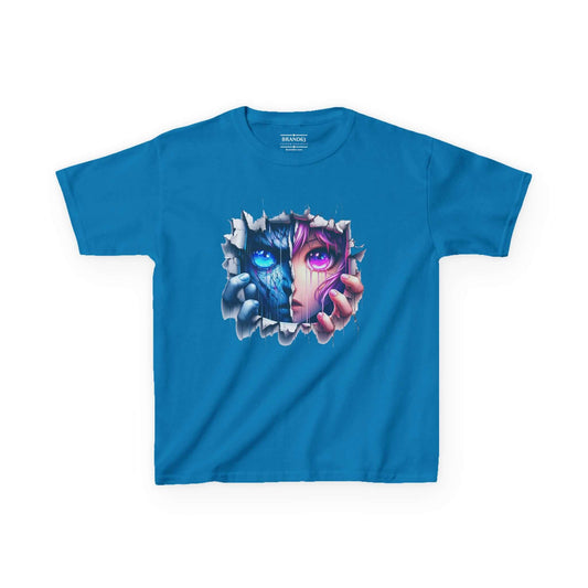 Kids Two-Tone Anime Cotton Tee | Back To School, Brand63