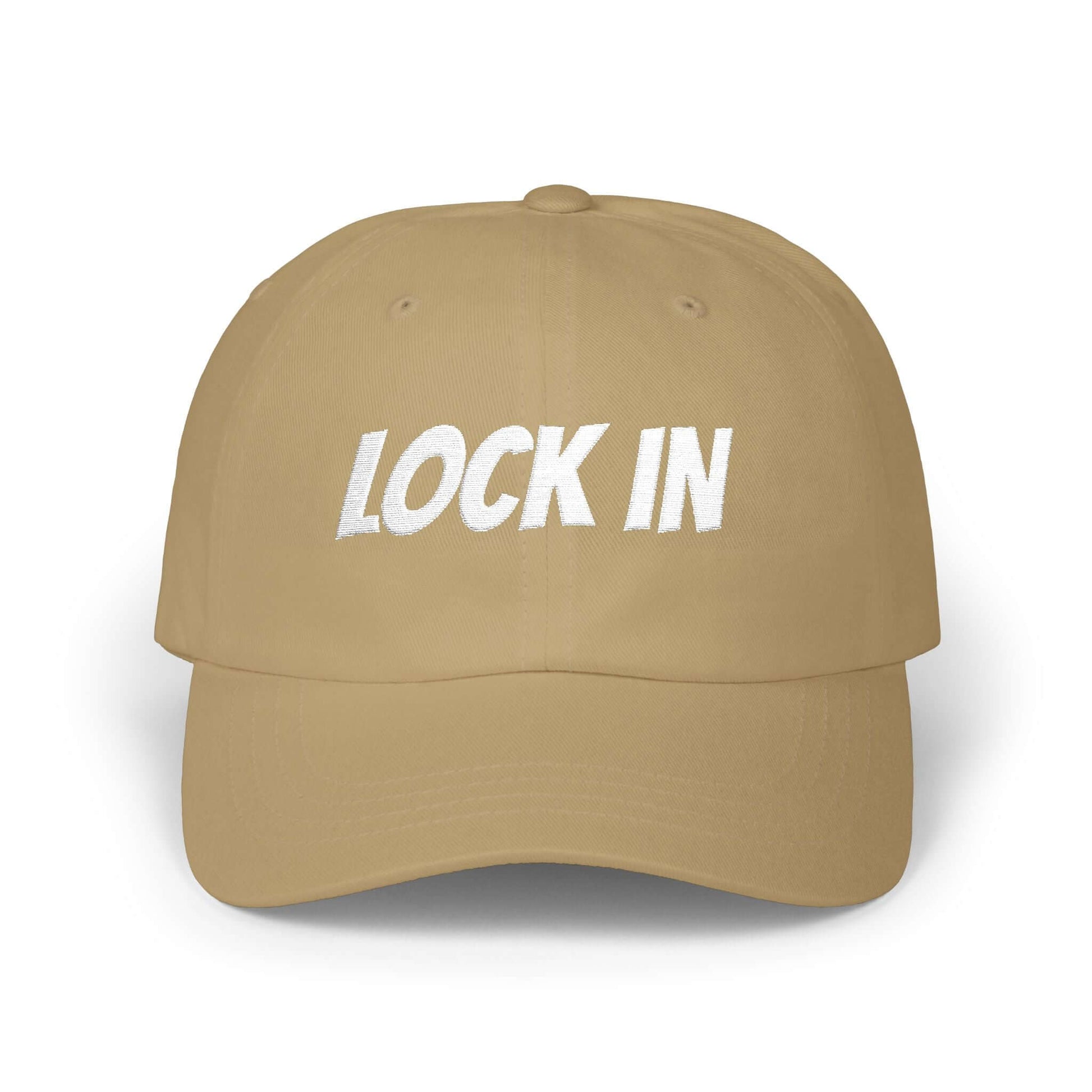 LOCK IN Embroidered Athletic Streetwear Gym Cap, Brand63