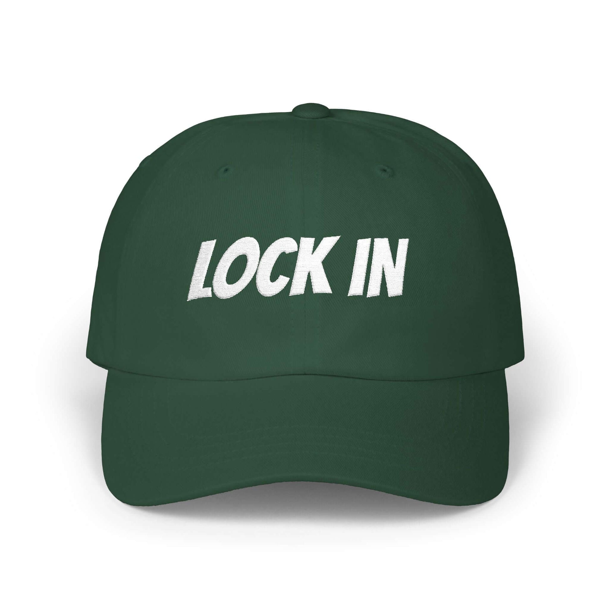 LOCK IN Embroidered Athletic Streetwear Gym Cap, Brand63