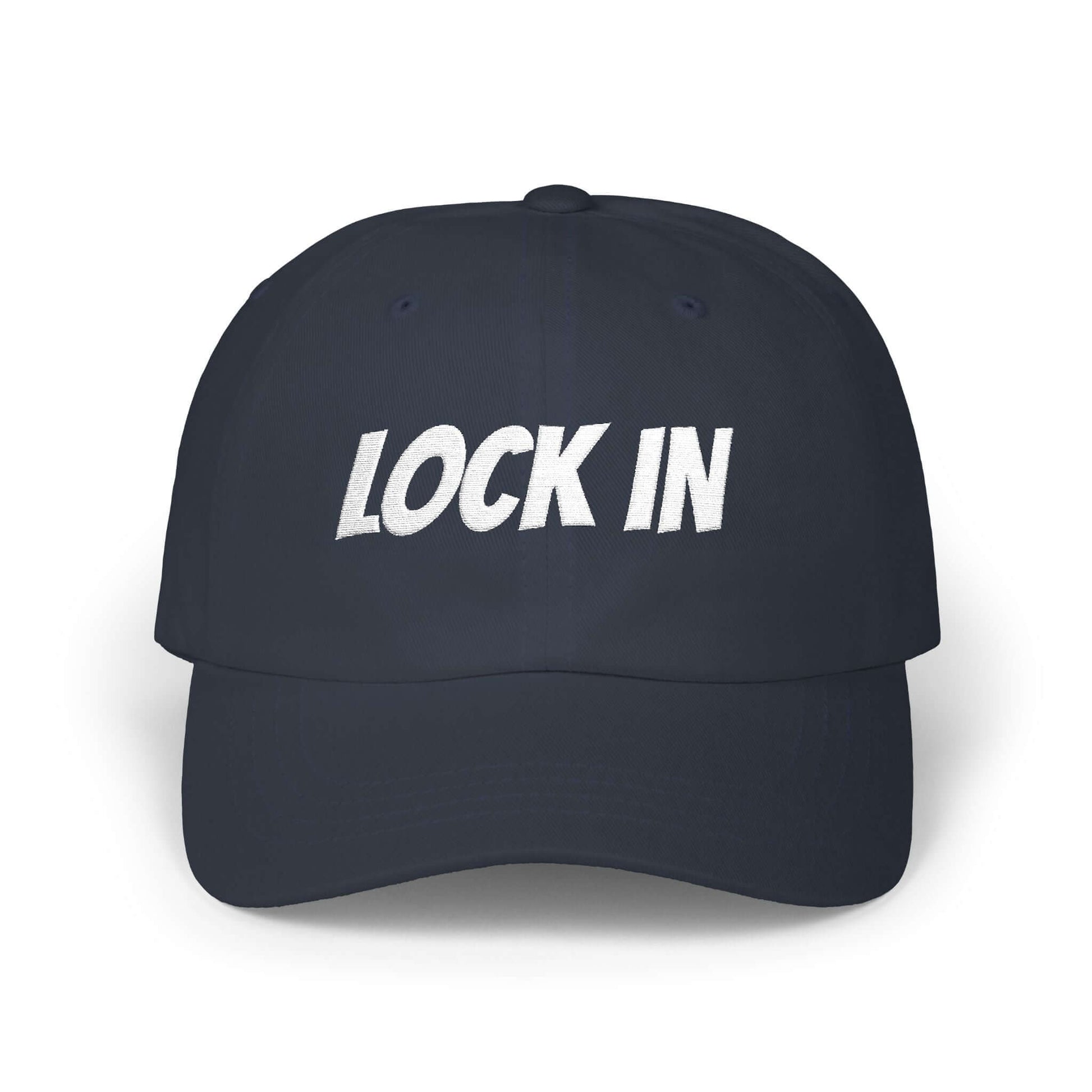 LOCK IN Embroidered Athletic Streetwear Gym Cap, Brand63