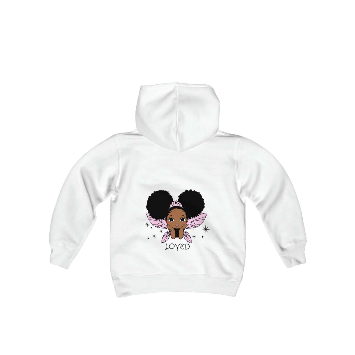 LOVED-Kids Hoodie | Youth Heavy Blend Hooded Sweatshirt (pink), Brand63