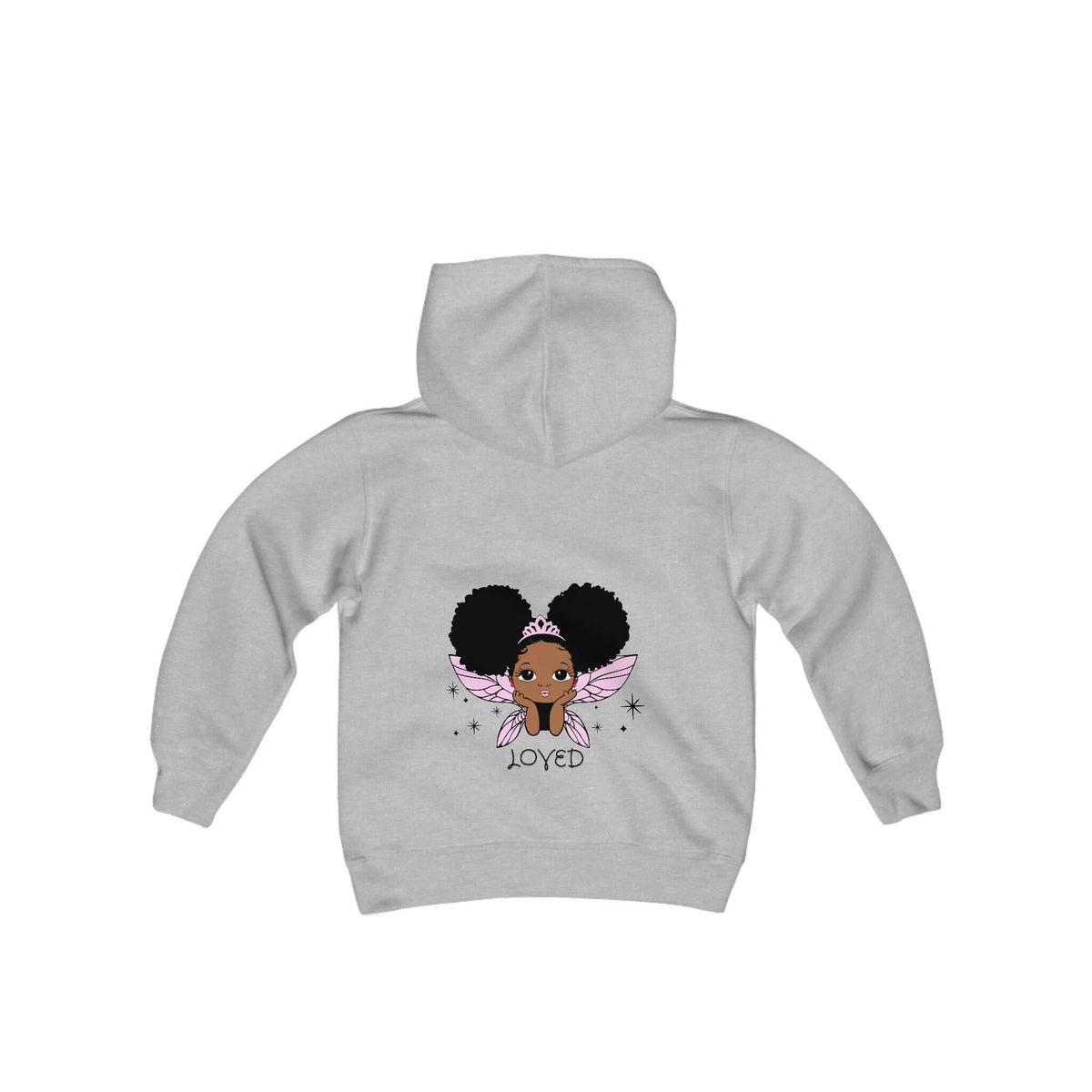 LOVED-Kids Hoodie | Youth Heavy Blend Hooded Sweatshirt (pink), Brand63