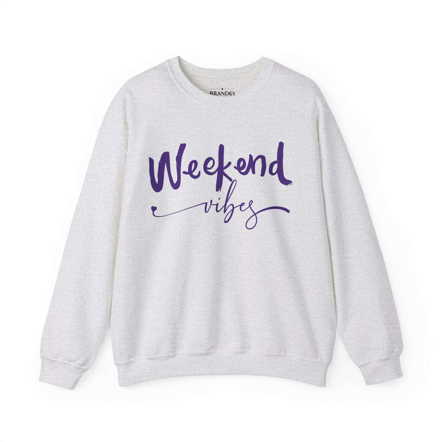 Laid-Back Weekend Vibes Graphic Sweatshirt, Brand63