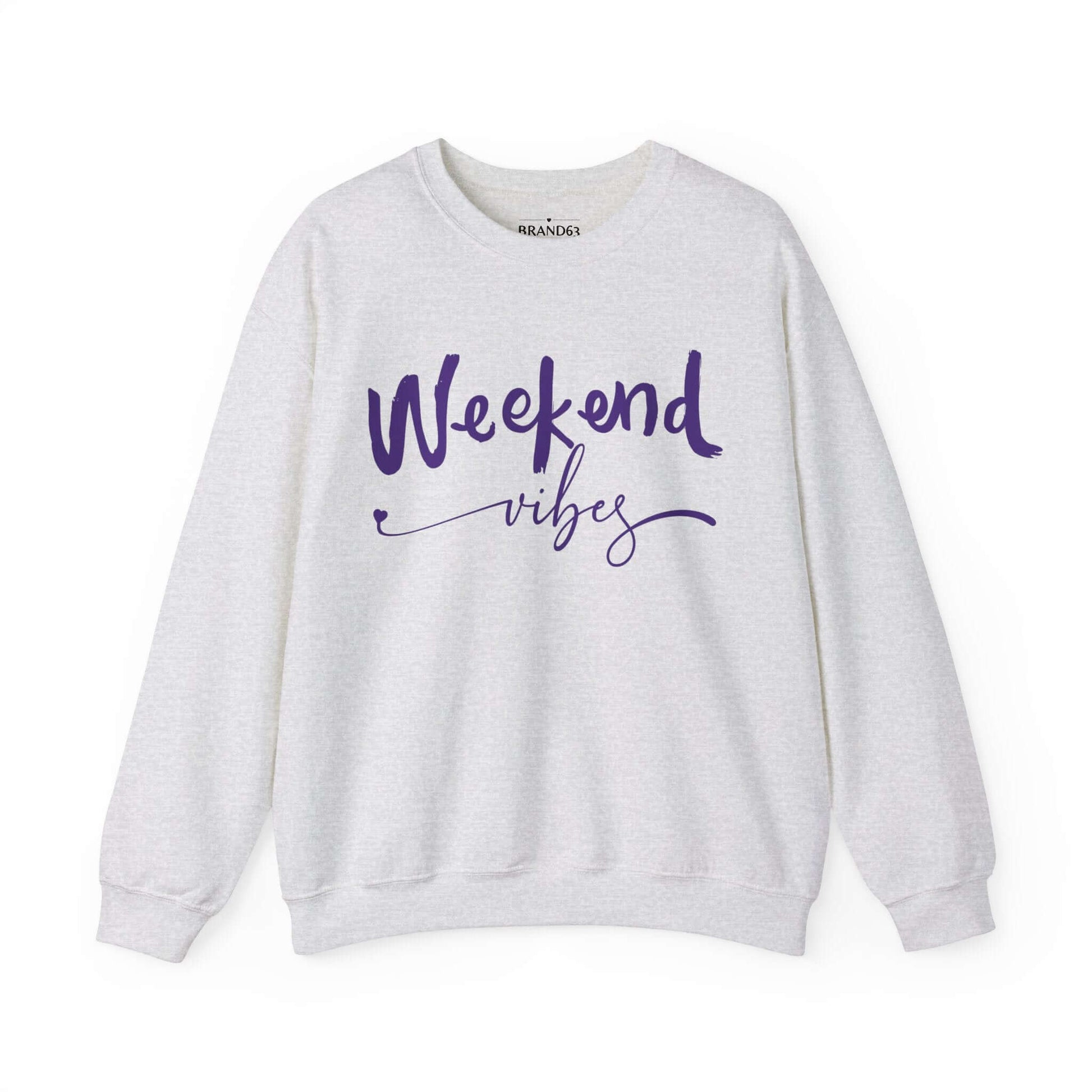 Laid-Back Weekend Vibes Graphic Sweatshirt, Brand63