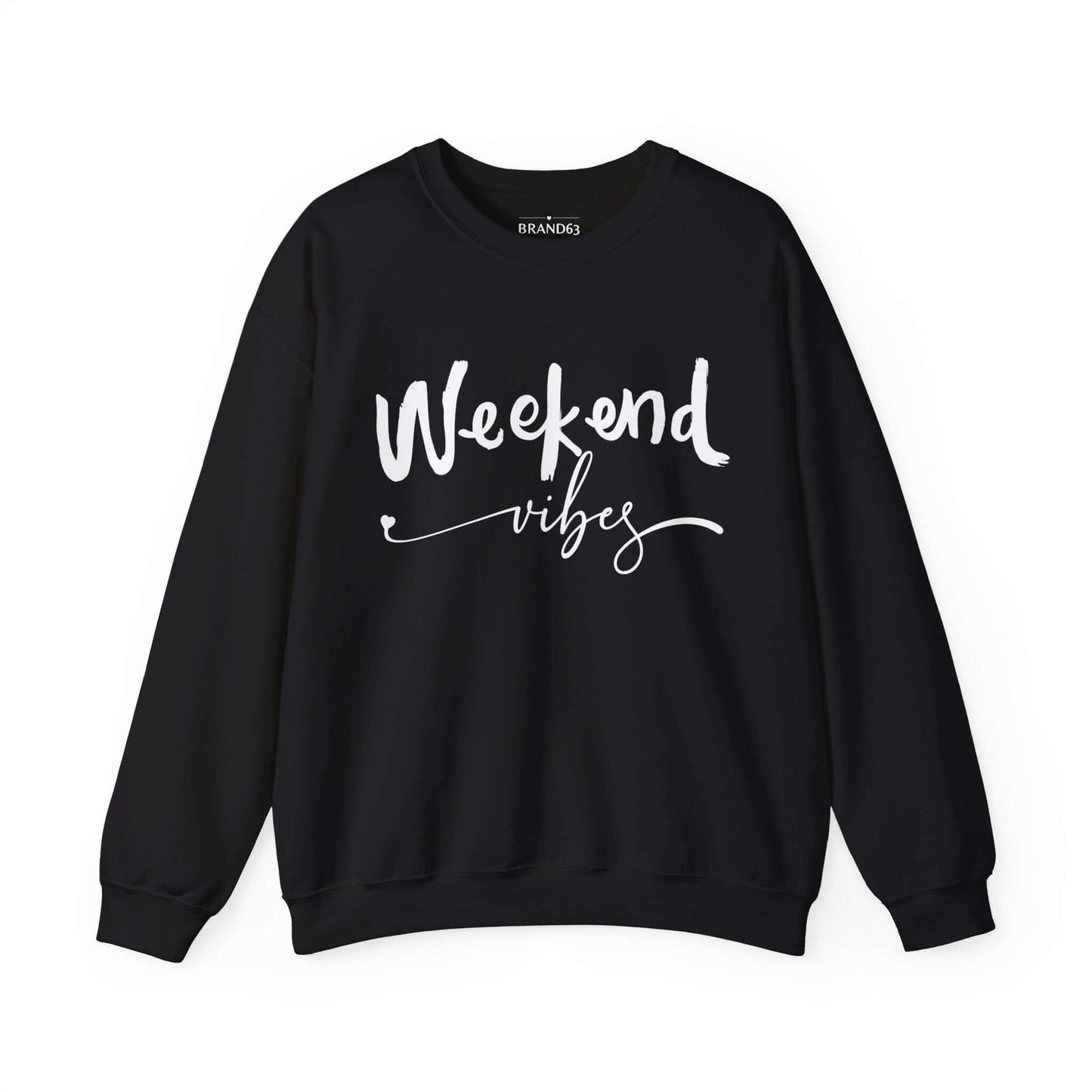 Laid-Back Weekend Vibes Graphic Sweatshirt, Brand63