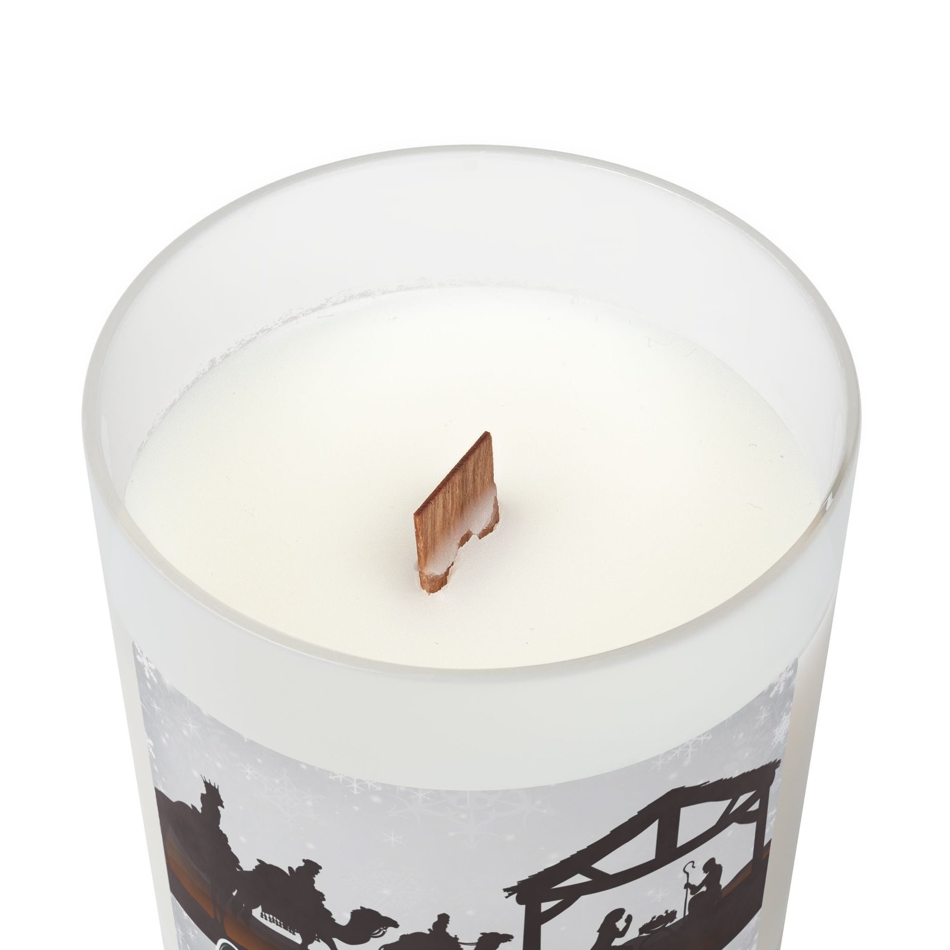 Love Wins Frosted Glass Christmas Candle — 11oz, Brand63
