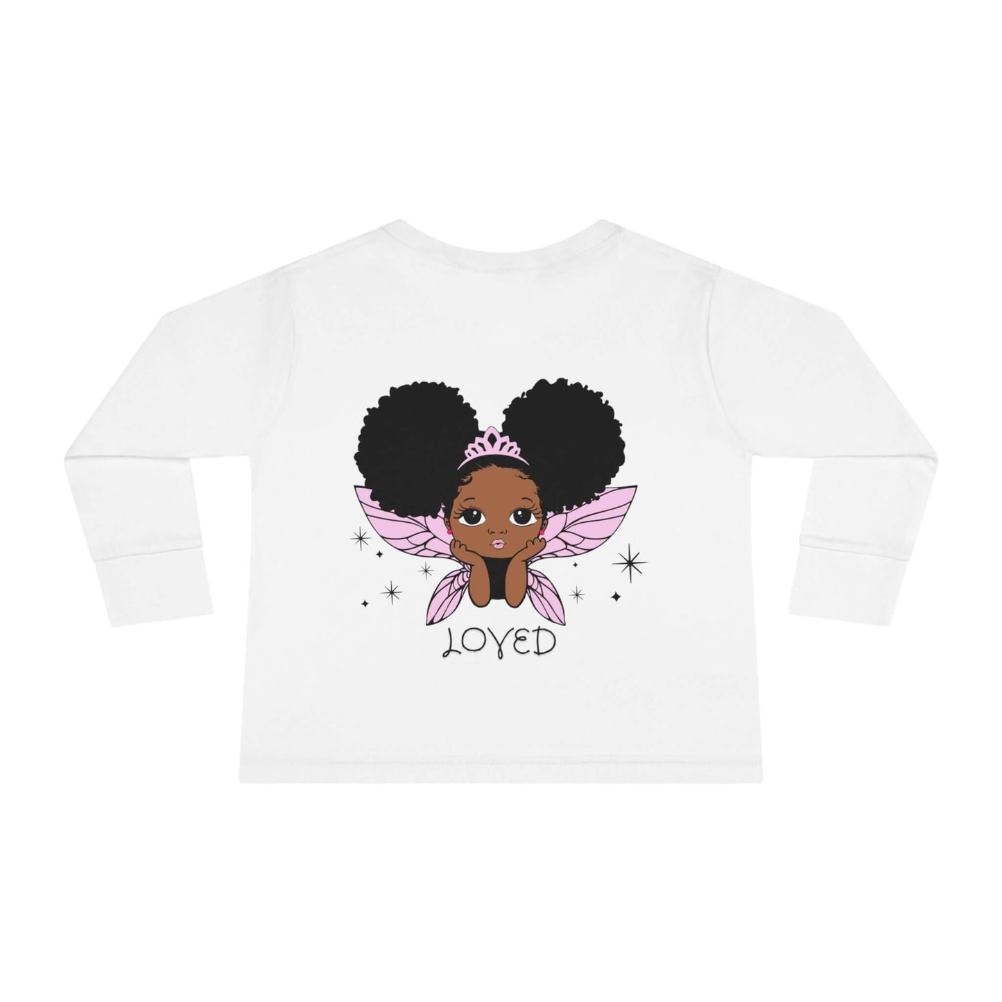 Loved! Brown-Girl Toddler Long Sleeve Tee, Brand63