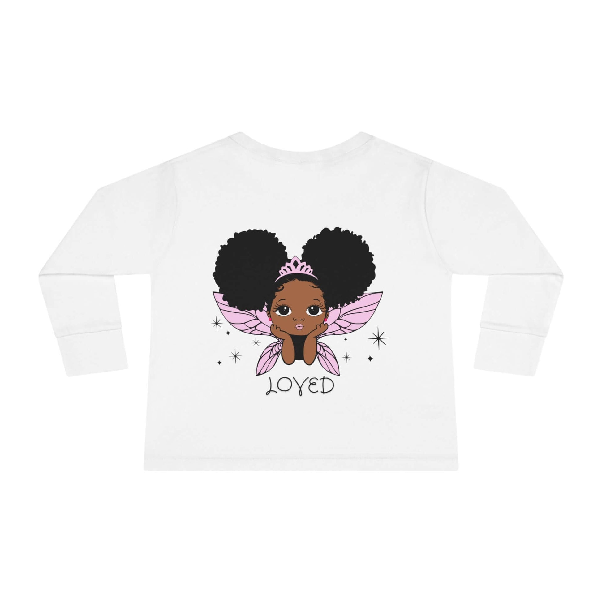 Loved! Brown-Girl Toddler Long Sleeve Tee, Brand63