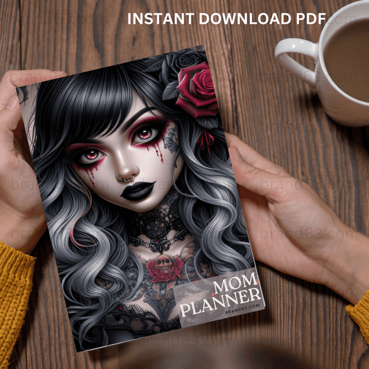 MOM Planner -Artistic Gothic, Organize / Stress Free / Functional, Brand63