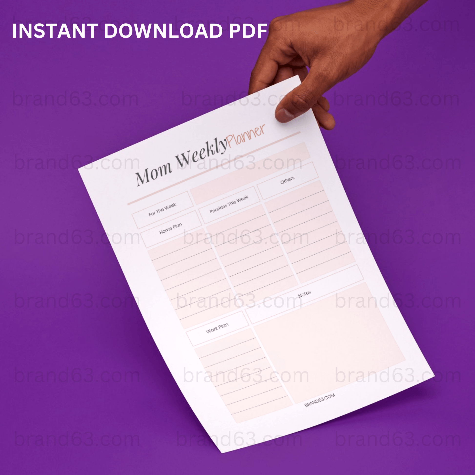 MOM Planner -Artistic Gothic, Organize / Stress Free / Functional, Brand63