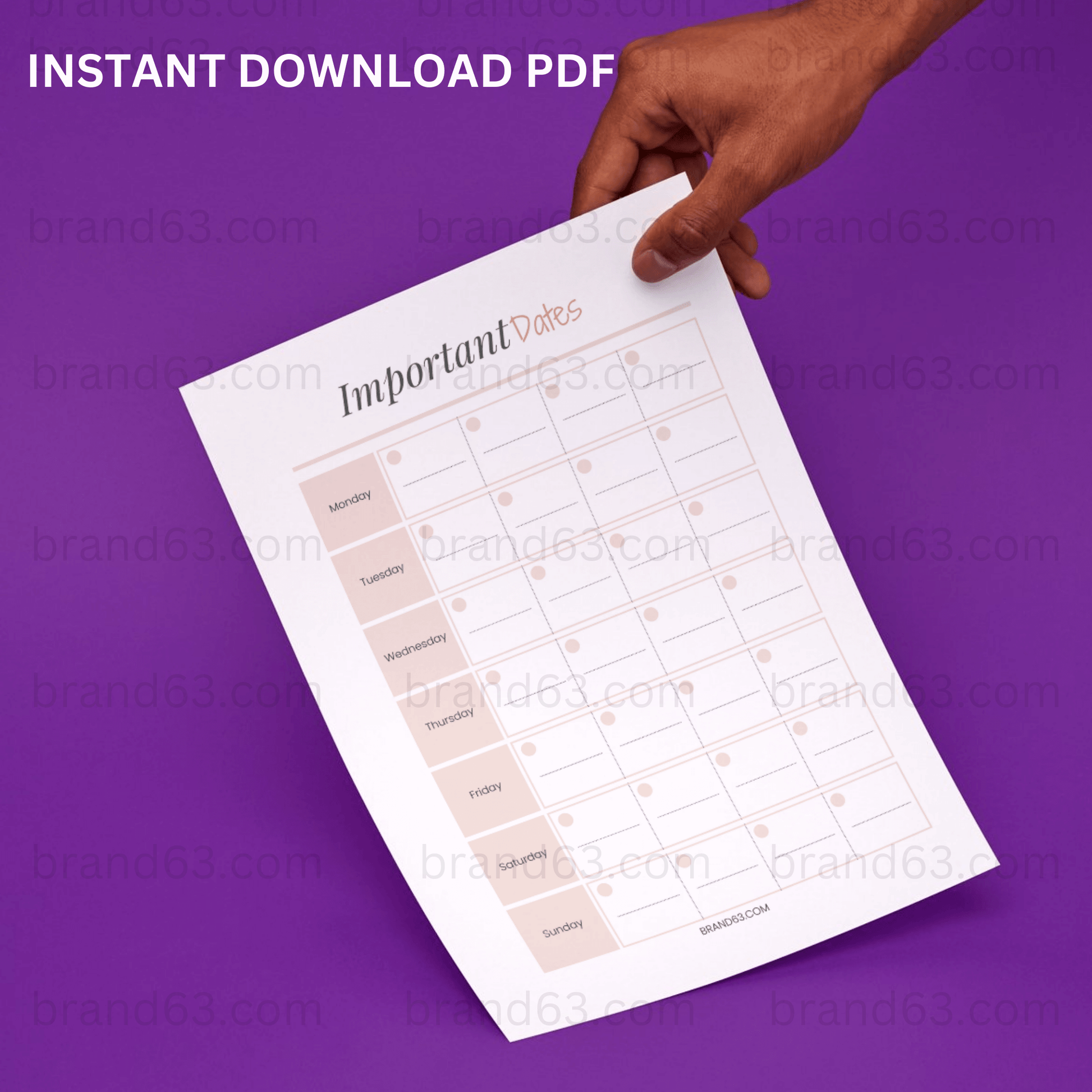 MOM Planner -Artistic Gothic, Organize / Stress Free / Functional, Brand63