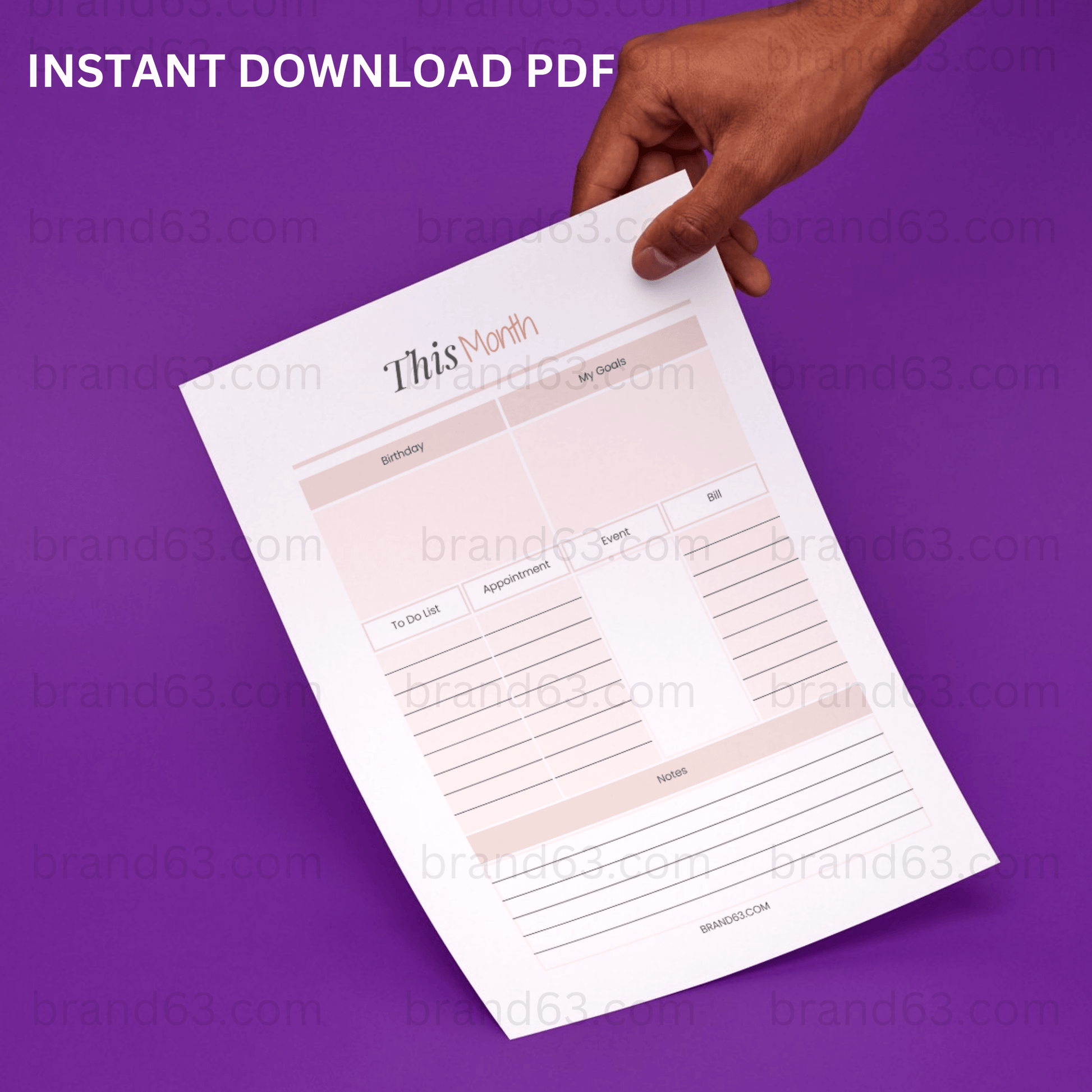 MOM Planner -Artistic Gothic, Organize / Stress Free / Functional, Brand63