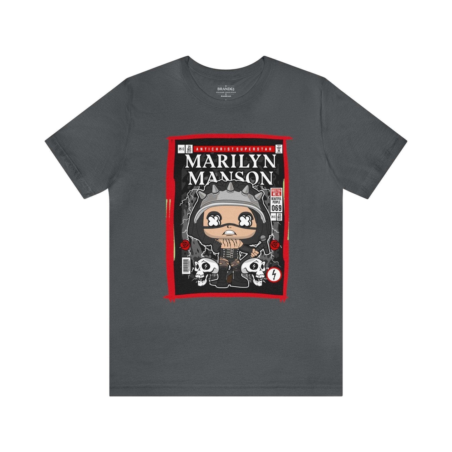 Marilyn Manson Retro Comic Book-Pop Art Graphic T-shirt, Brand63