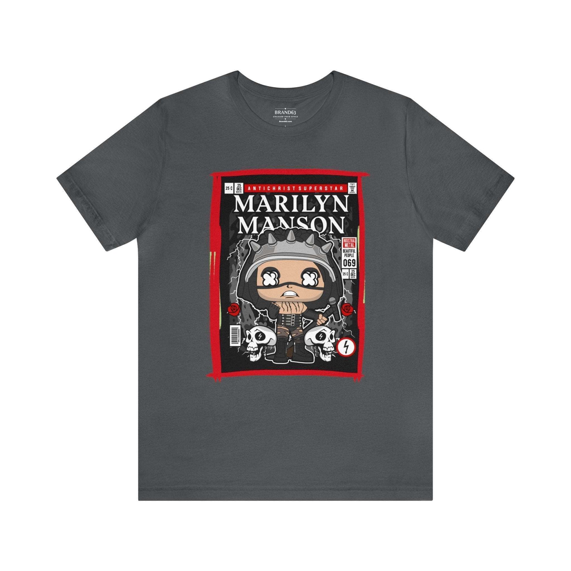 Marilyn Manson Retro Comic Book-Pop Art Graphic T-shirt, Brand63