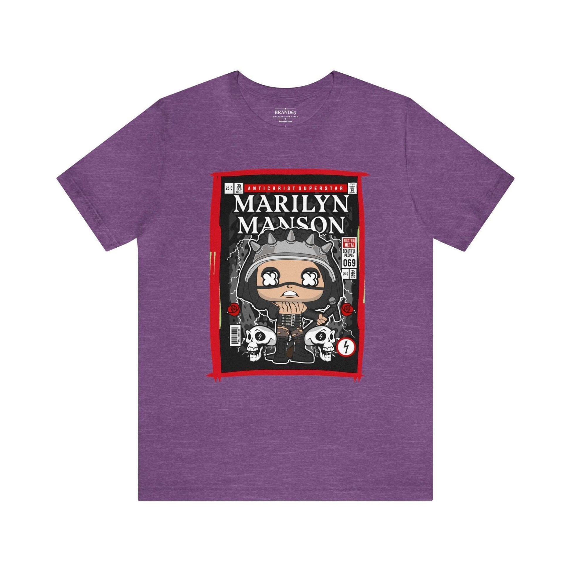 Marilyn Manson Retro Comic Book-Pop Art Graphic T-shirt, Brand63