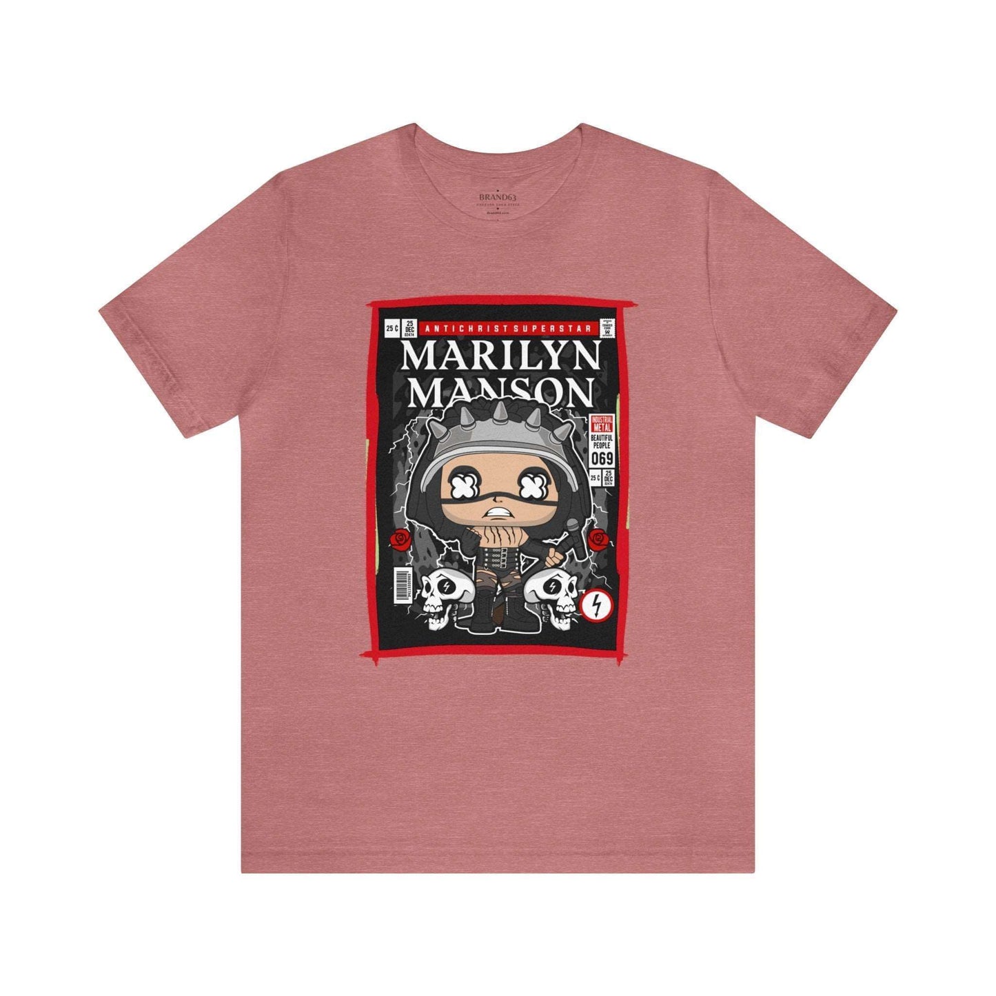 Marilyn Manson Retro Comic Book-Pop Art Graphic T-shirt, Brand63