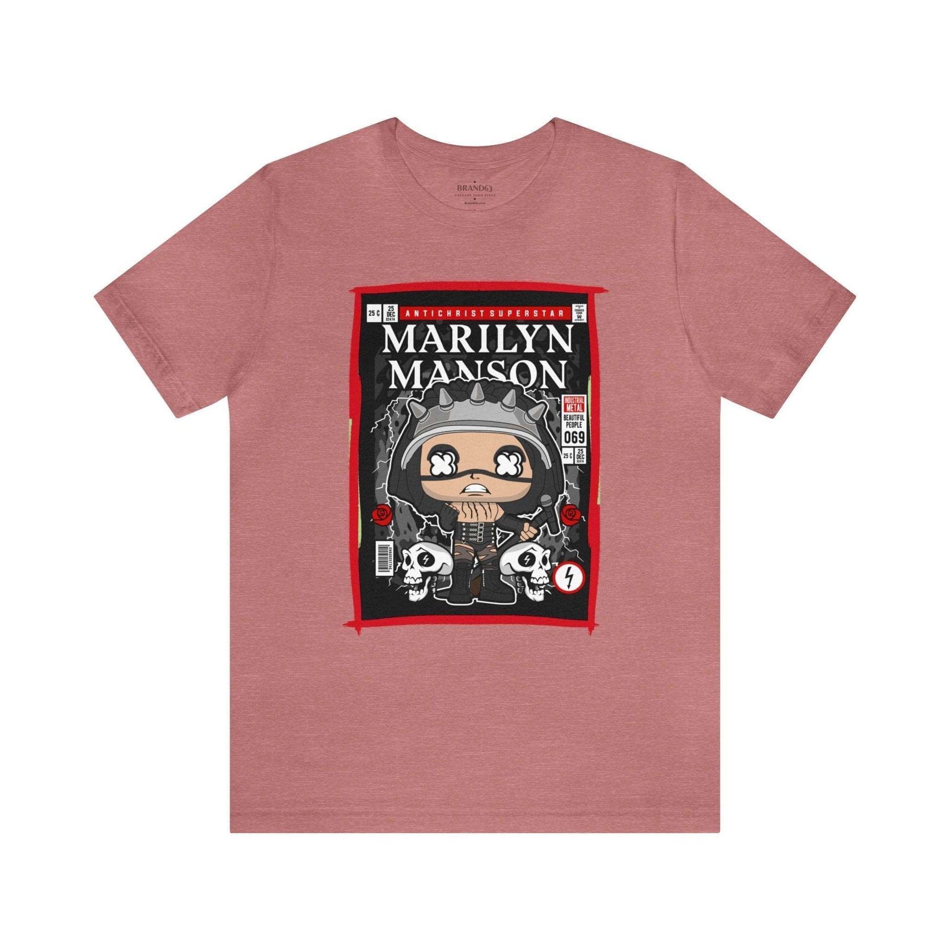 Marilyn Manson Retro Comic Book-Pop Art Graphic T-shirt, Brand63