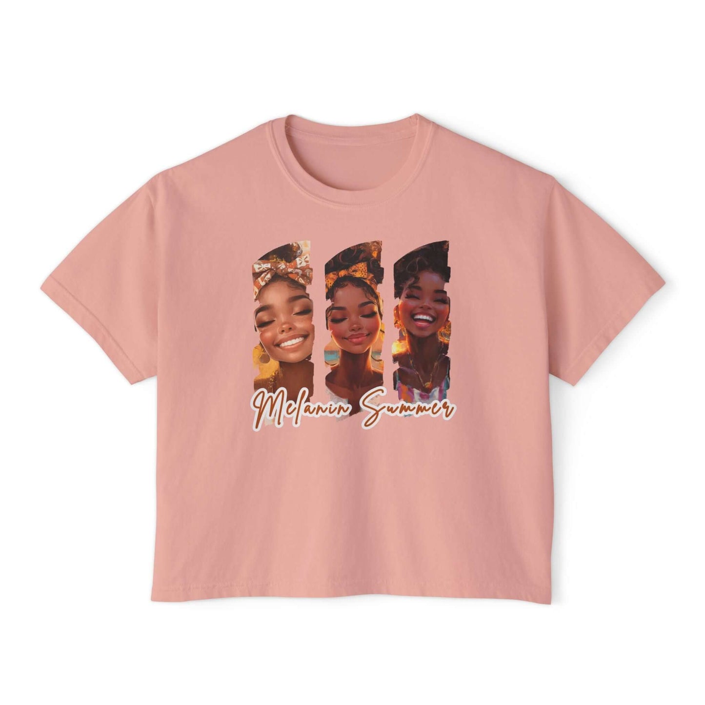 Melanin Summer cropped-Top Boxy Tee, Brand63