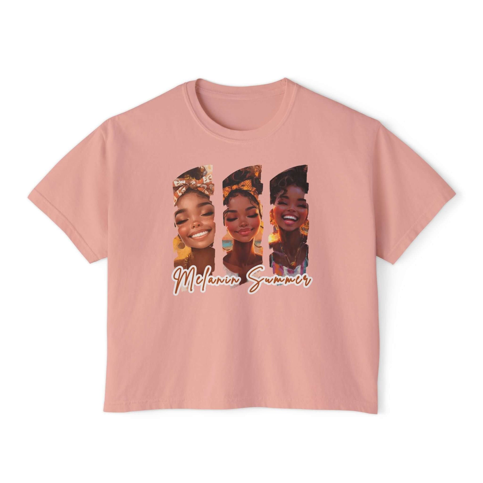 Melanin Summer cropped-Top Boxy Tee, Brand63