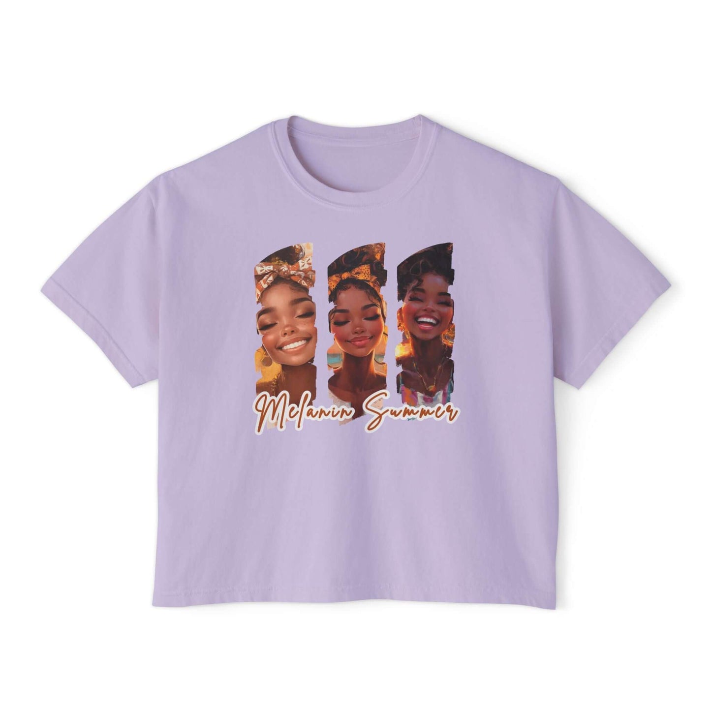 Melanin Summer cropped-Top Boxy Tee, Brand63