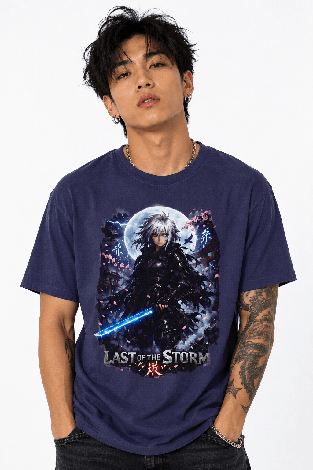 Men's Last of the Storm Anime Streetwear T-Shirt | Japanese Graphic Tee, Brand63