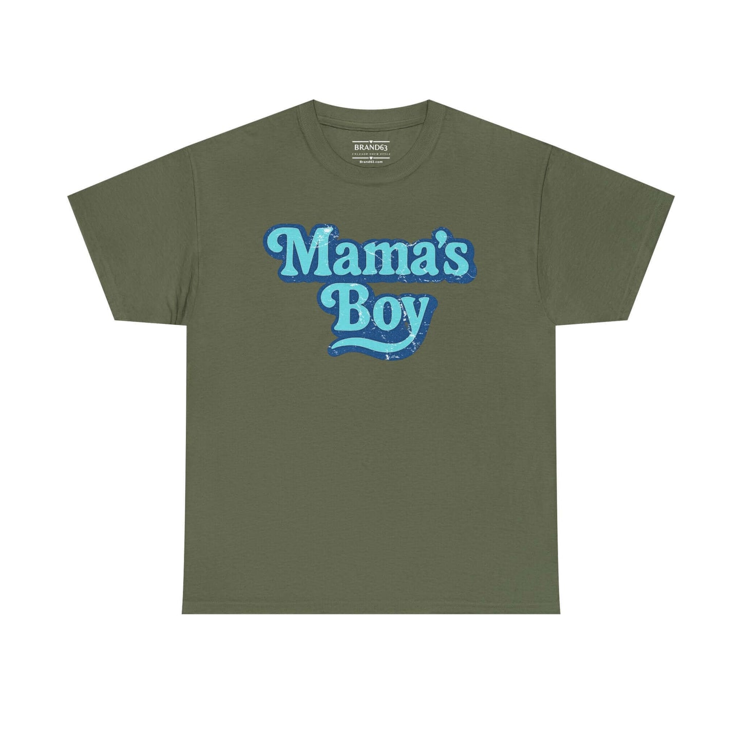 Men's Retro Grunge Tee - Mama's Boy, Brand63