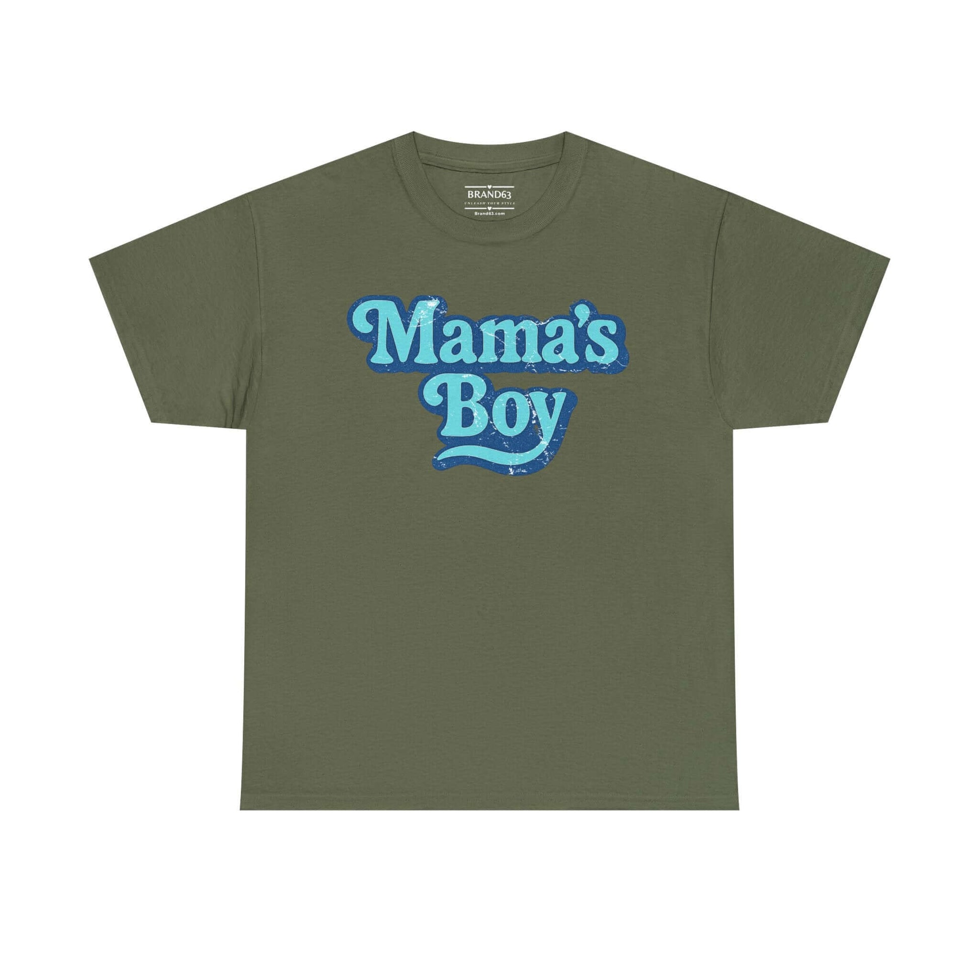Men's Retro Grunge Tee - Mama's Boy, Brand63