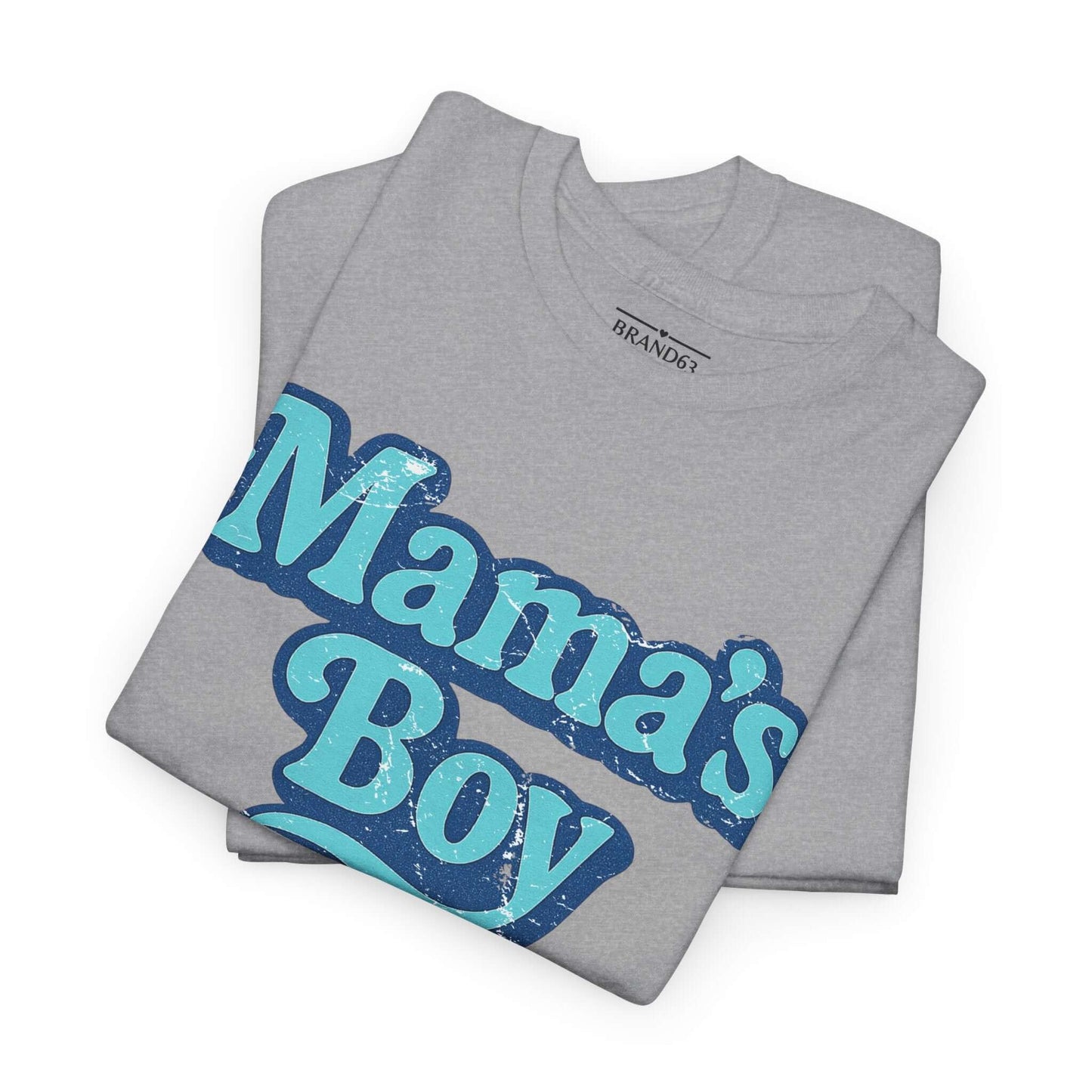 Men's Retro Grunge Tee - Mama's Boy, Brand63