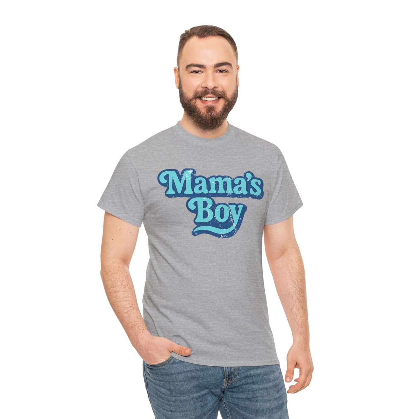 Men's Retro Grunge Tee - Mama's Boy, Brand63