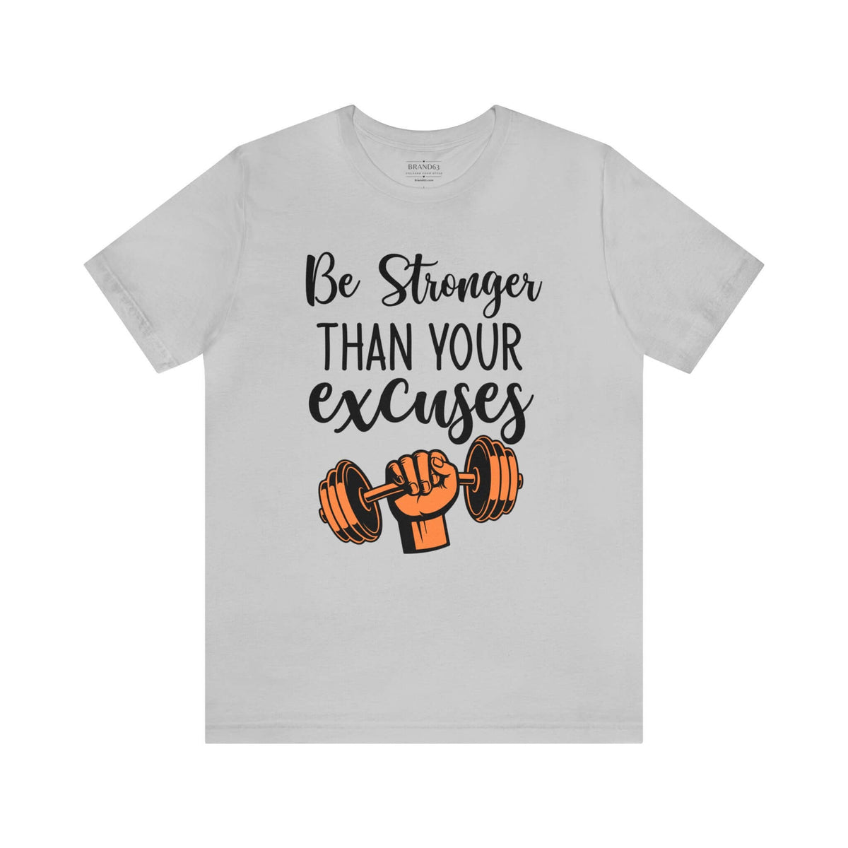 Men's "Stronger" Gym Short Sleeve Tee | Active and Leisure Wear Shirt, Brand63