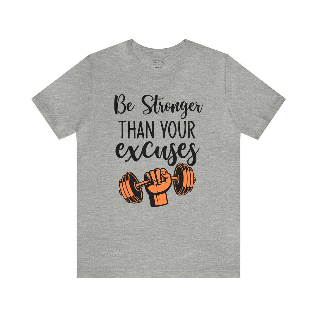 Men's "Stronger" Gym Short Sleeve Tee | Active and Leisure Wear Shirt, Brand63